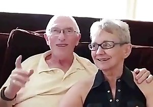 Granny cucks her hubby with a young cock