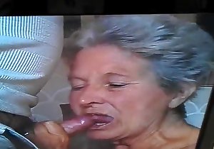 Slutty old hoe getting throated on webcam here