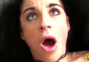 Inked-up babe in pantyhose spreads her legs for sex